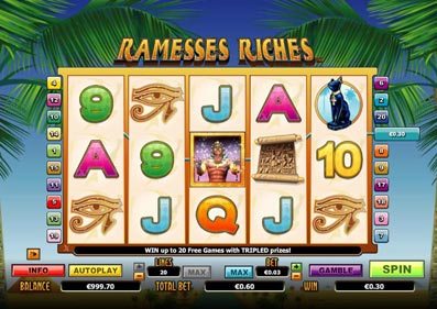 Riches Ramesses capture d'écran de jeu 1 petit