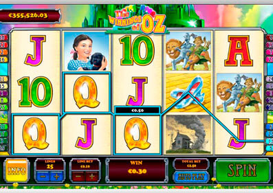 Winnings of Oz Slot capture d'écran de jeu 2 petit