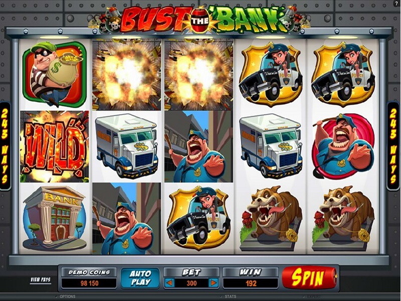 Bust the Bank Slot – 200 tours gratuits