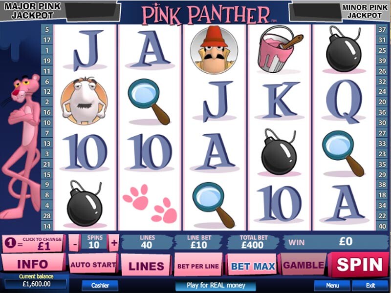 Revue de la machine à sous Pink Panther