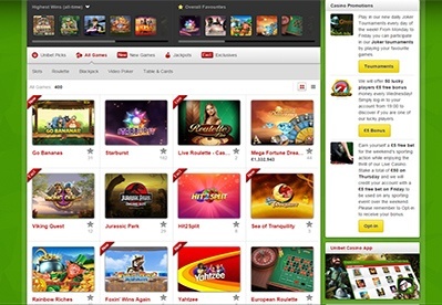 Unibet Casino gameplay screenshot 2 small
