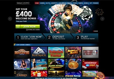 Gala Casino gameplay screenshot 1 small