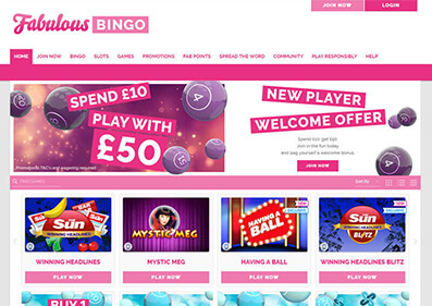 Fabulous Bingo Casino gameplay screenshot 1 small