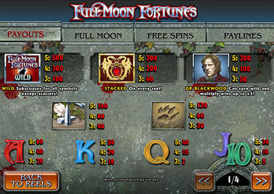 Full Moon Fortunes gameplay screenshot 3 small