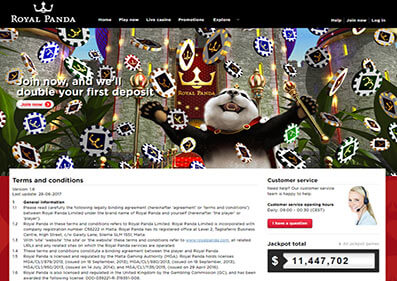 Royal Panda Casino gameplay screenshot 5 small