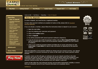Casino On Net gameplay screenshot 3 small