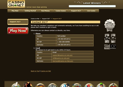 Casino On Net gameplay screenshot 4 small