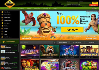 GDay Casino gameplay screenshot 1 small