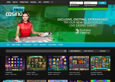 Hello Casino gameplay screenshot 1 small