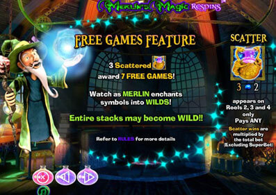 Merlin’s Magic Respins gameplay screenshot 3 small