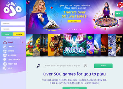 Play OJO Casino gameplay screenshot 1 small