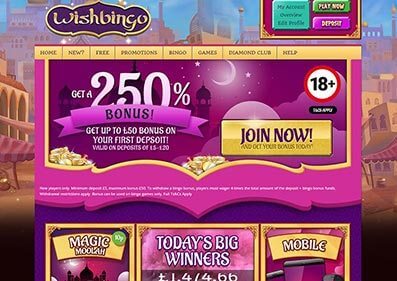 Wish Bingo Casino gameplay screenshot 1 small