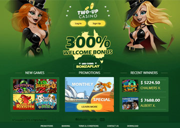 Two Up Casino gameplay screenshot 1 small