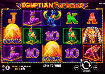 Egyptian Fortunes gameplay screenshot 1 small
