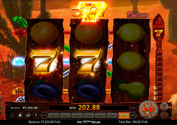 Hot 777 Deluxe gameplay screenshot 2 small