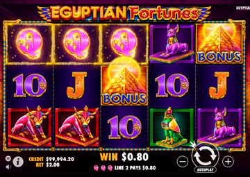 Egyptian Fortunes gameplay screenshot 2 small