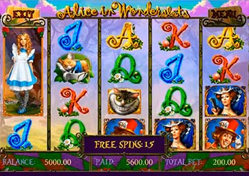 Alice In Wonderslots gameplay screenshot 1 small