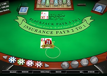 Blackjackpro Montecarlo Singlehand gameplay screenshot 1 small