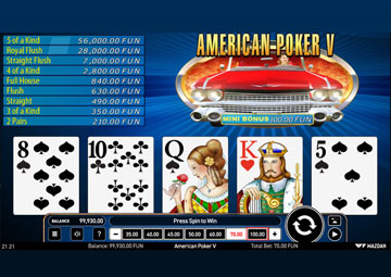 American Poker V gameplay screenshot 1 small