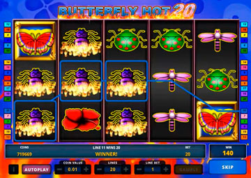 Butterfly Hot 20 gameplay screenshot 3 small