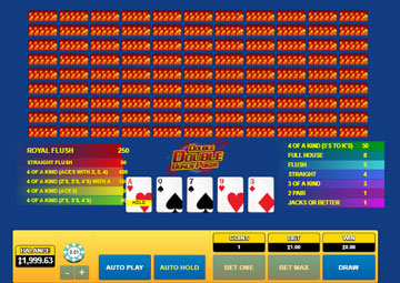 Double Double Bonus Poker 100 Hand Habanero gameplay screenshot 1 small