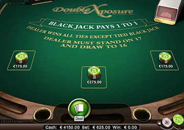 Double Exposure Blackjack Pro Series gameplay screenshot 2 small
