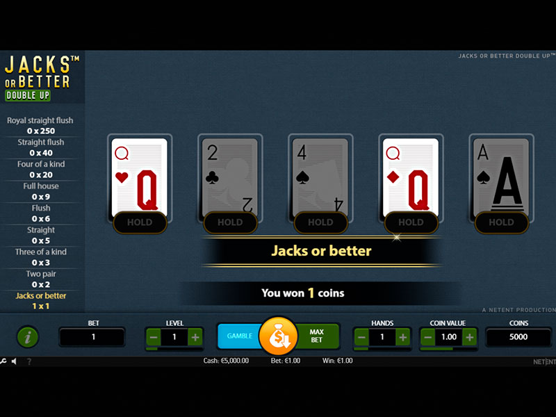 Jacks Or Better Double Up gameplay screenshot 3 small