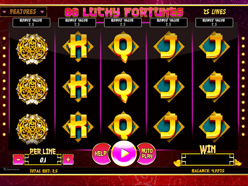 88 Lucky Fortunes gameplay screenshot 1 small