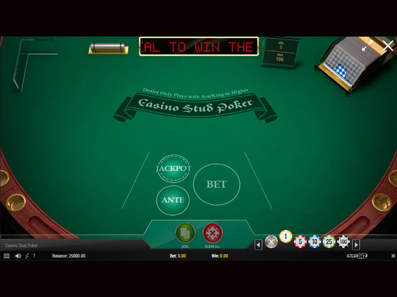 Casino Stud Poker (Play'n Go) gameplay screenshot 1 small
