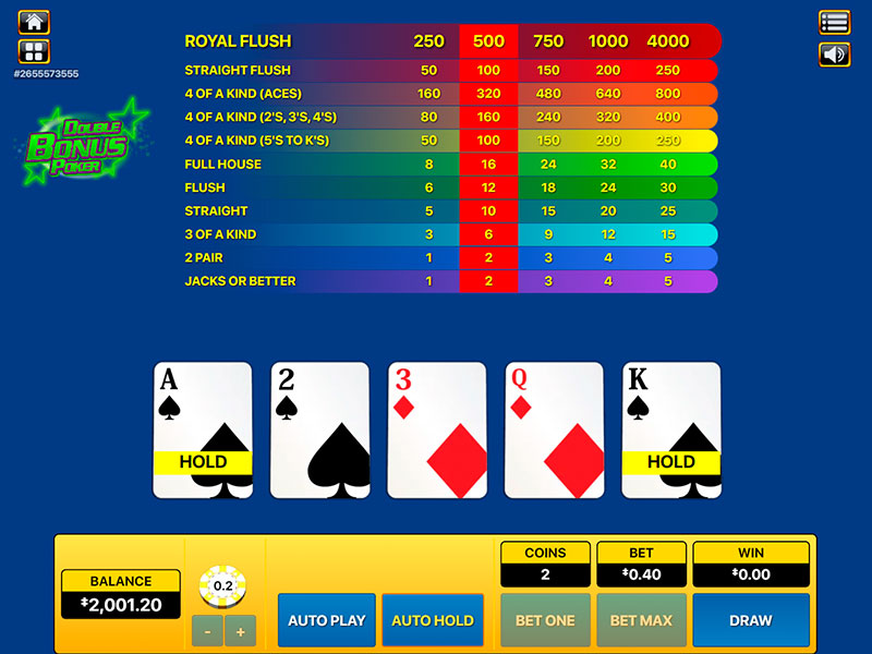 Double Bonus Poker gameplay screenshot 2 small