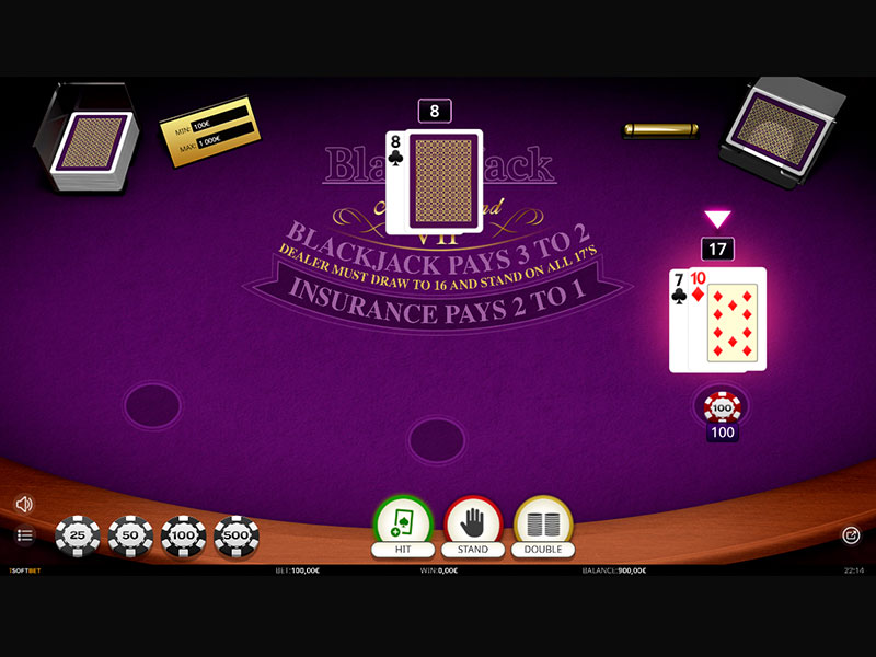 Blackjack VIP MH (iSoftBet) gameplay screenshot 3 small