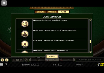 21 Burn Blackjack (Betsoft) gameplay screenshot 1 small