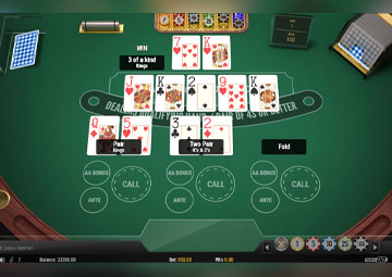 3 Hand Casino Hold'Em (Play'n Go) gameplay screenshot 3 small