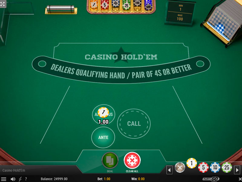 Casino Hold'em (Play'n Go) gameplay screenshot 1 small