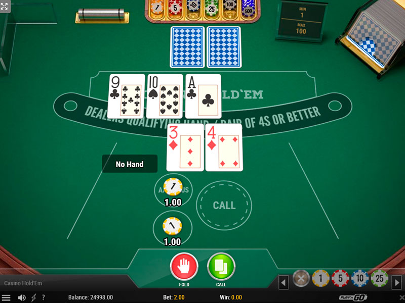 Casino Hold'em (Play'n Go) gameplay screenshot 2 small