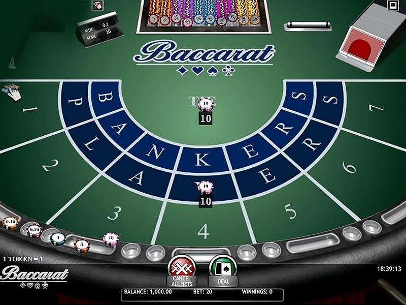 Baccarat online gameplay screenshot 1 small