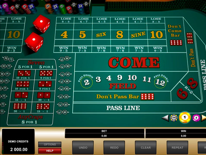 Craps online gameplay screenshot 3 small