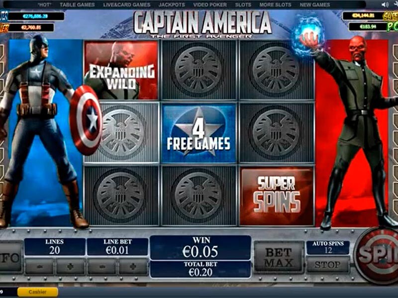 Captain America The First Avenger Slot Review