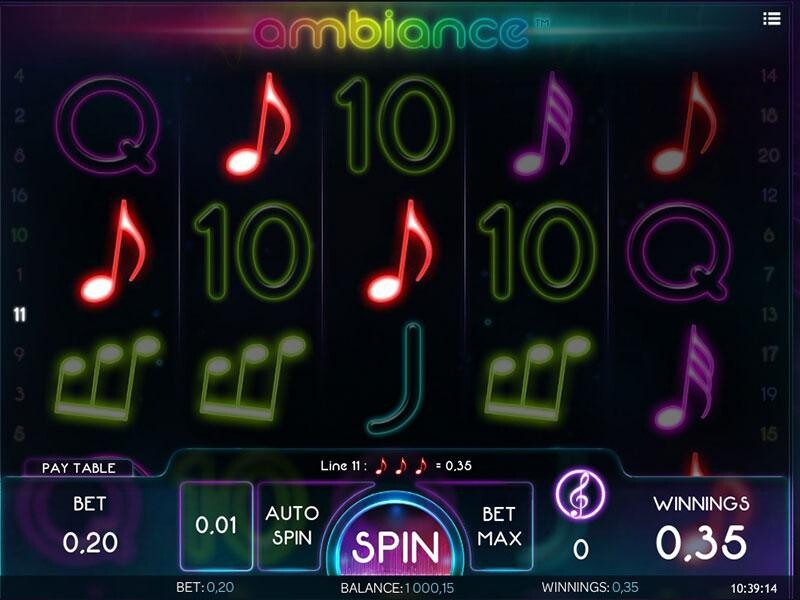 Ambiance Slot– Music to Your Bank Account