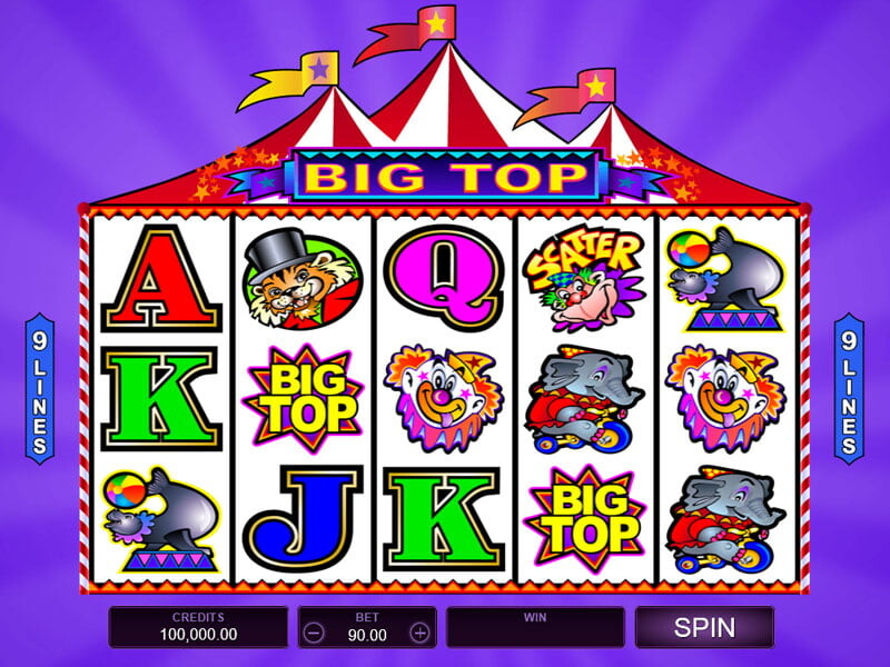 Big Top Slot Machine Online
