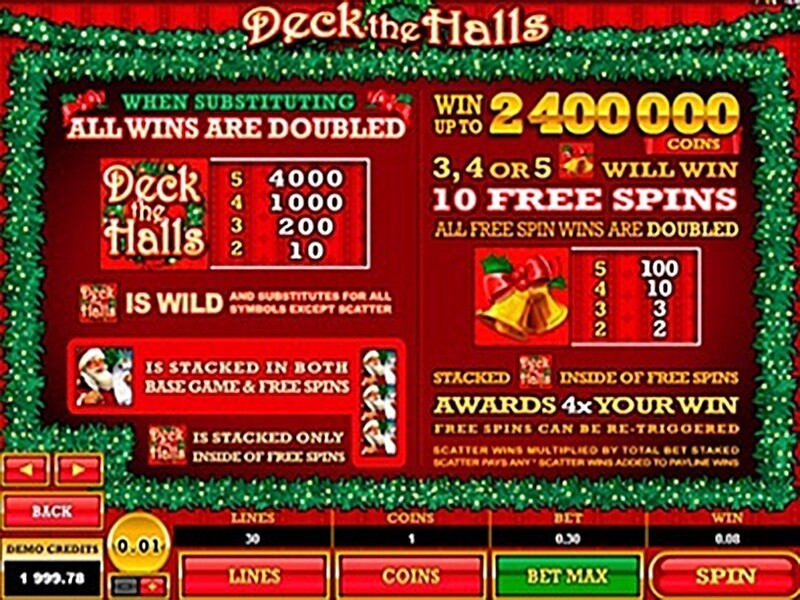 Deck the Halls Slot – 200 Free Spins