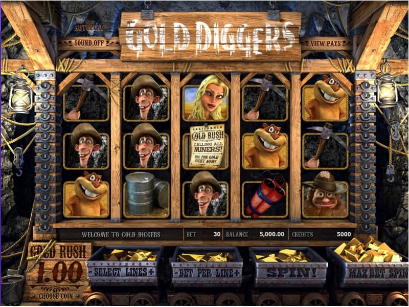 Gold Diggers Online Slot Game