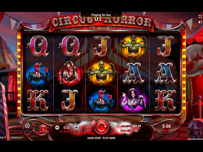 Horror Circus Slot For Real Money