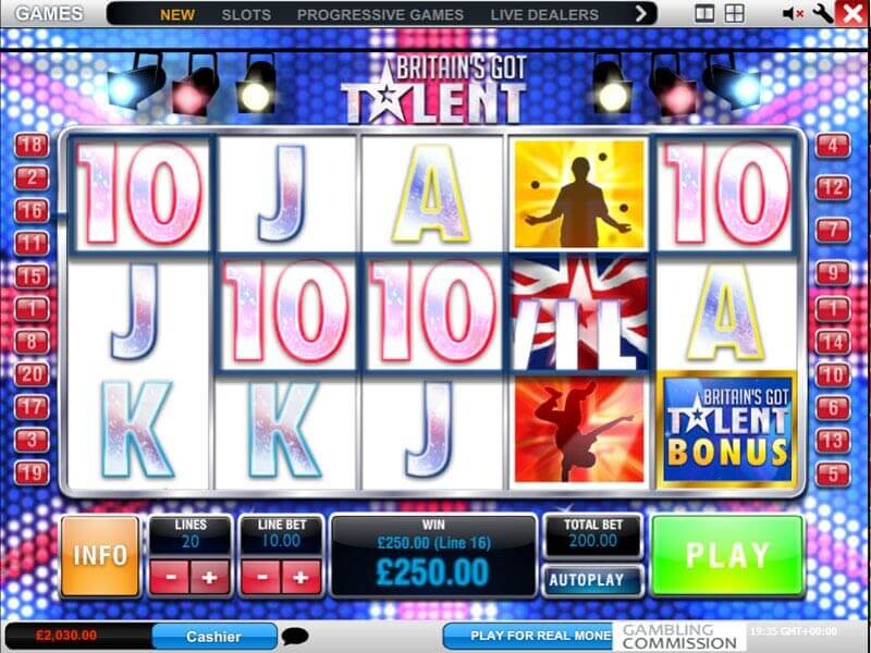 Britain’s Got Talent Slot Review – 25 Free Spins