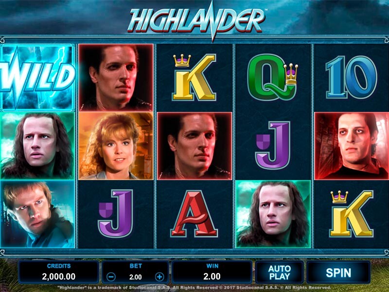 Highlander Online Slot For Real Money
